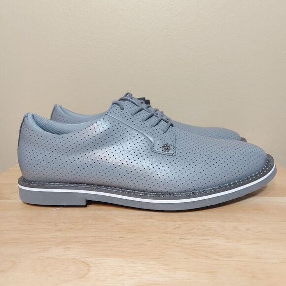 G/Fore Gallivanter Perforated Leather Golf Shoes Grey GMF00007 Men's Size 11.5 - Picture 1 of 7